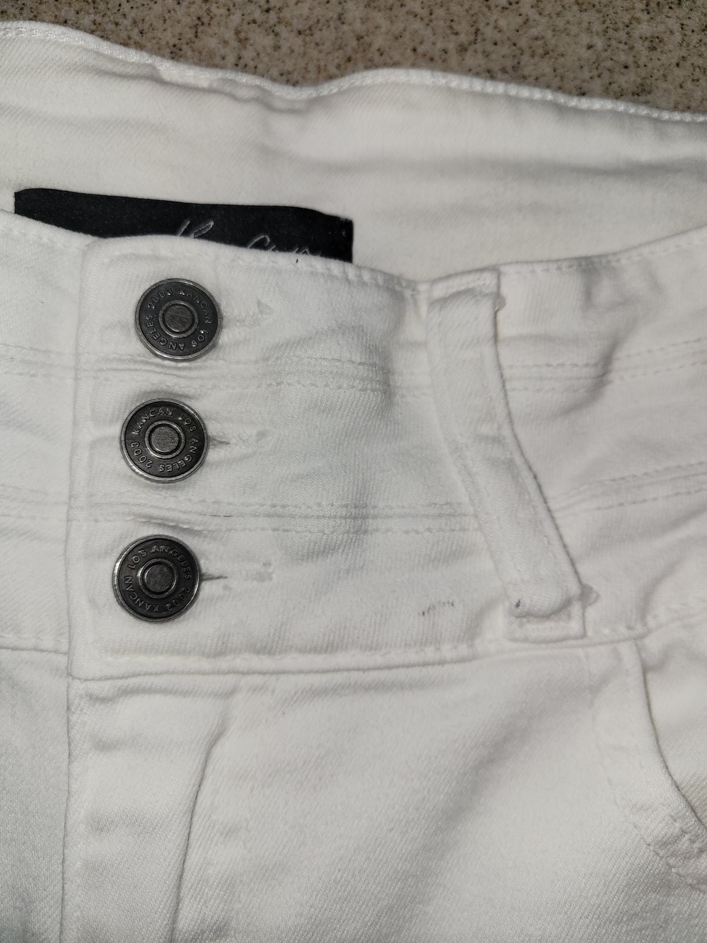 KanCan White High-Rise Skinny Jeans Stretch Button Fly Size 29 - Picture 11 of 11